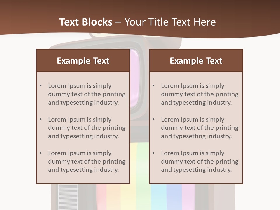 Domestic Button Vintage PowerPoint Template