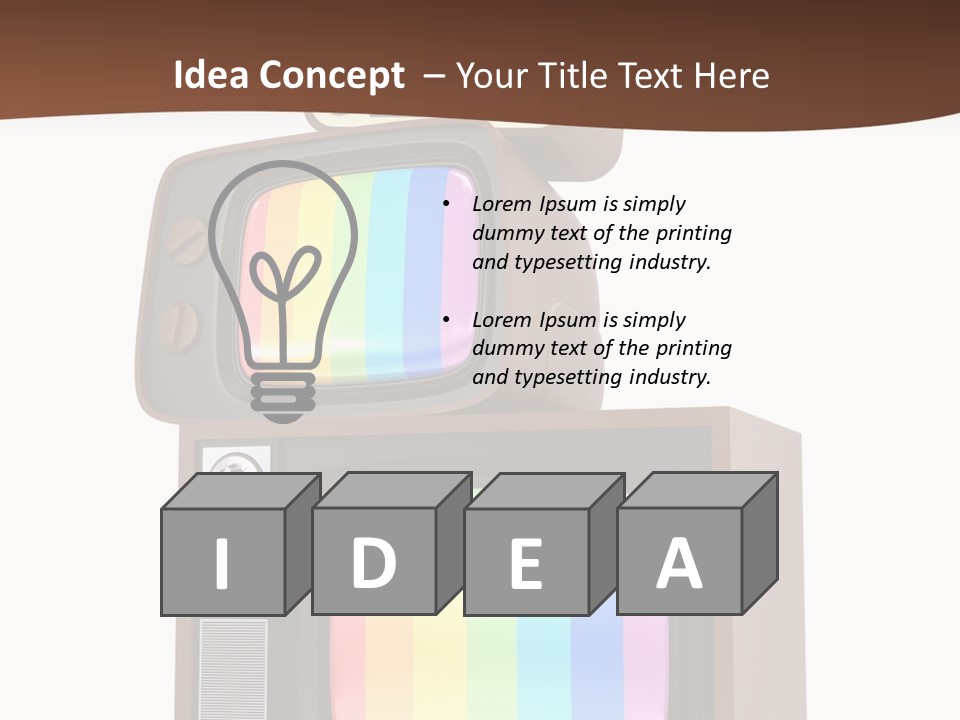 Domestic Button Vintage PowerPoint Template