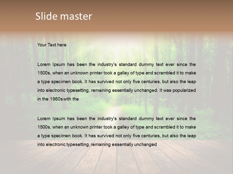 Frame Floor Light PowerPoint Template