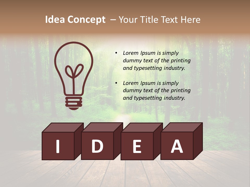 Frame Floor Light PowerPoint Template