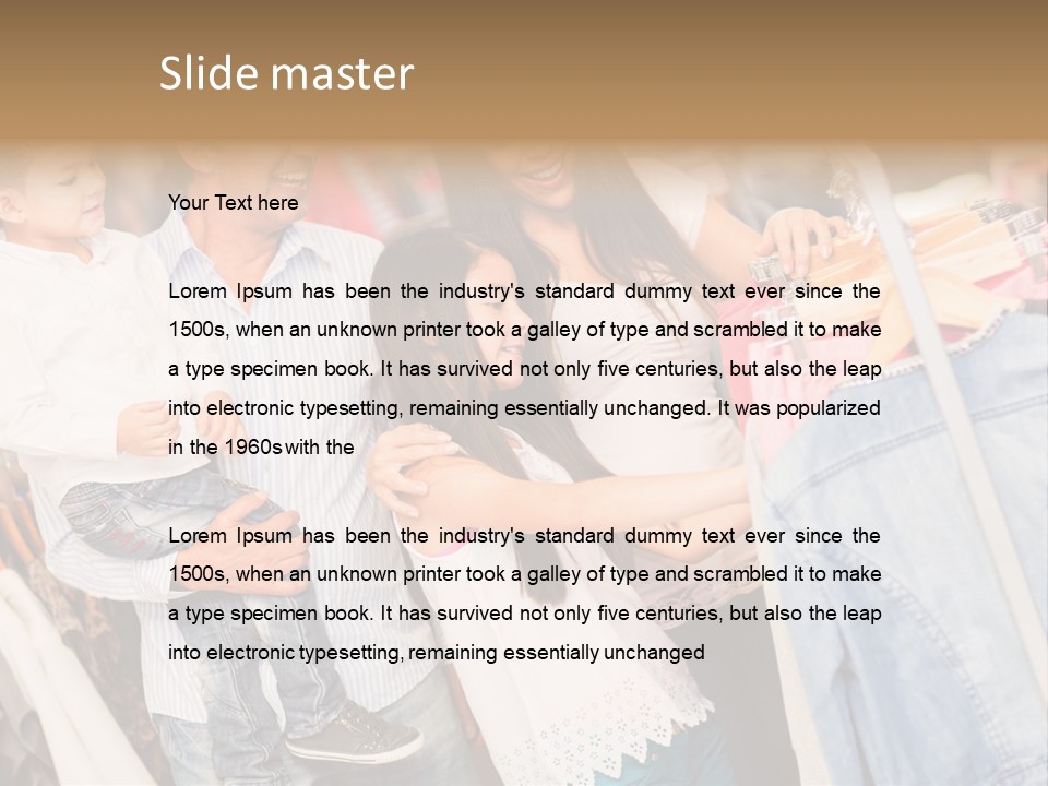 Smile Female Buyers PowerPoint Template