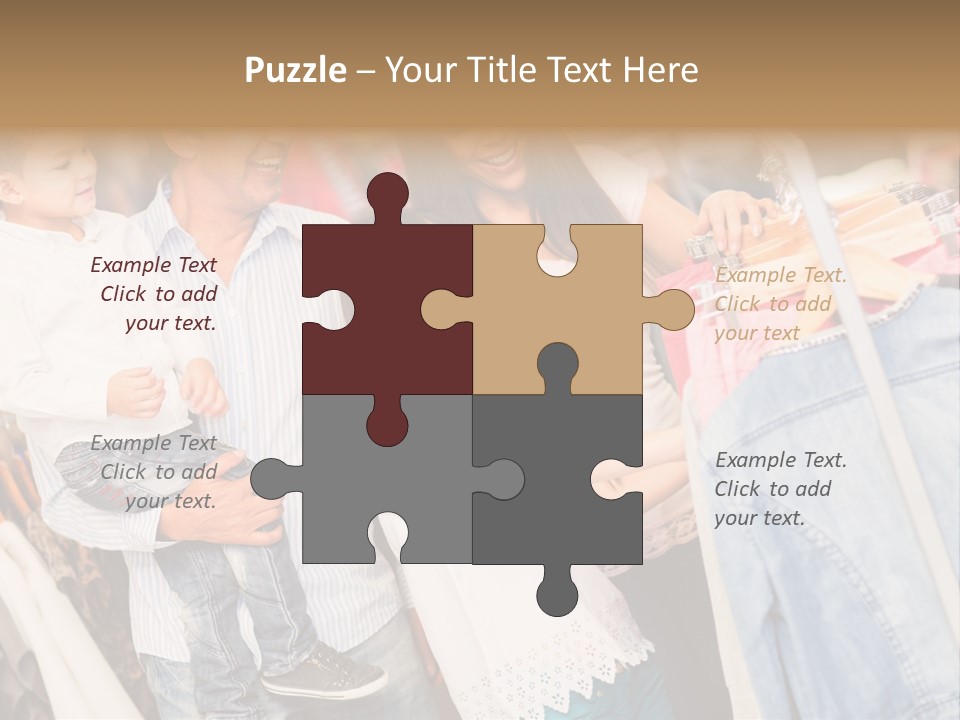 Smile Female Buyers PowerPoint Template