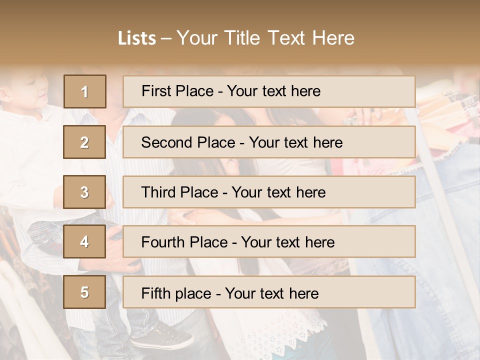 Smile Female Buyers PowerPoint Template
