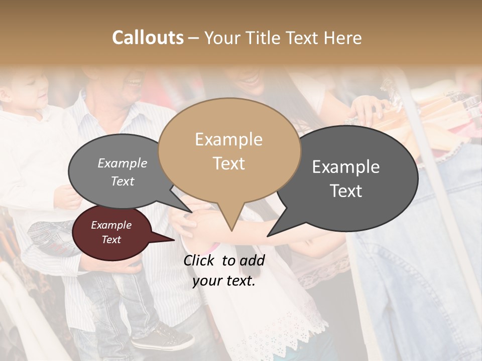 Smile Female Buyers PowerPoint Template