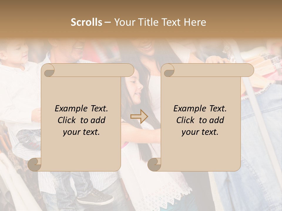 Smile Female Buyers PowerPoint Template