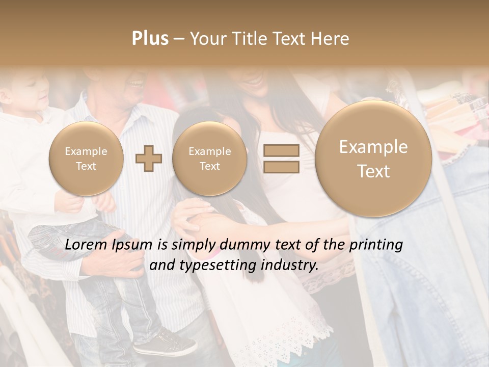 Smile Female Buyers PowerPoint Template