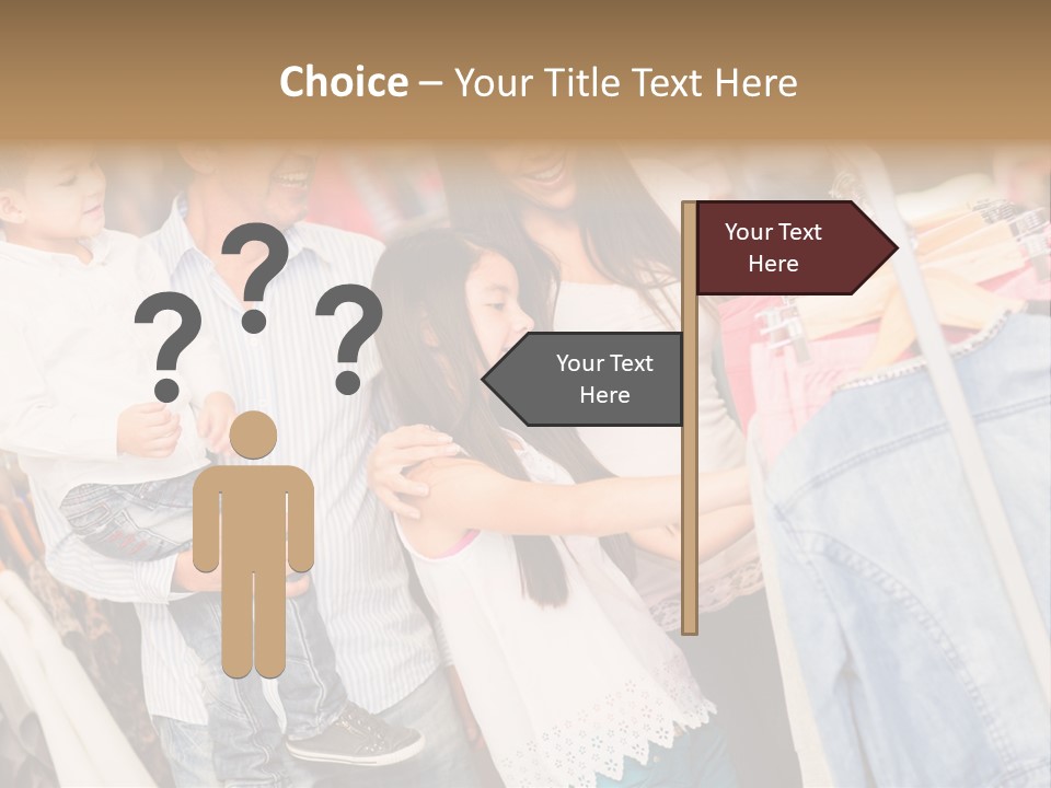 Smile Female Buyers PowerPoint Template