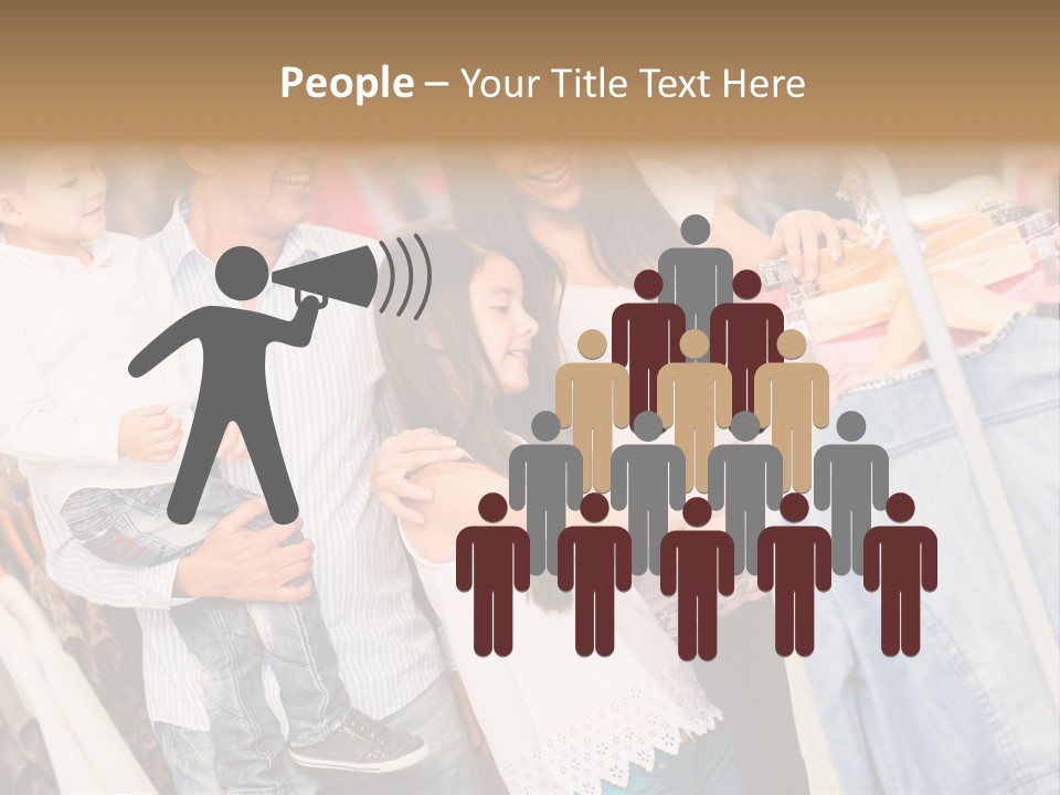 Smile Female Buyers PowerPoint Template