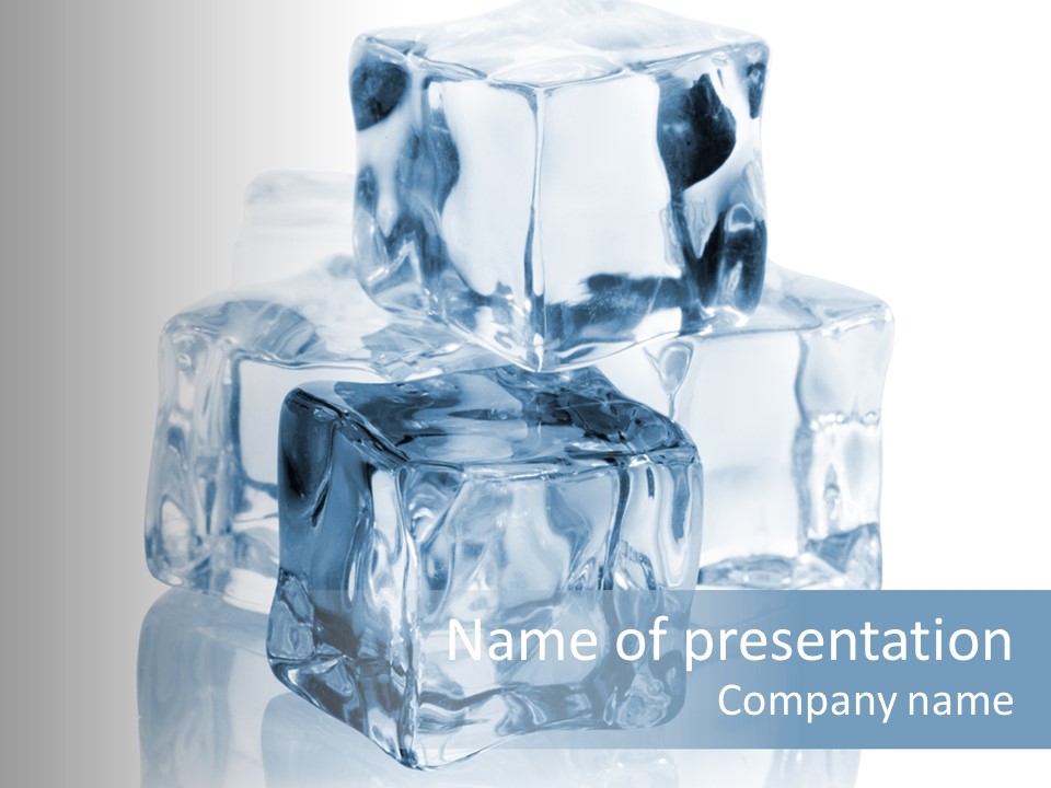 Nobody Transparent Ice PowerPoint Template