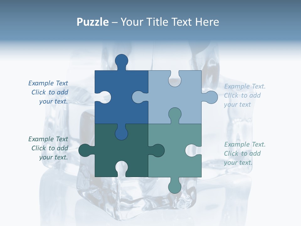 Nobody Transparent Ice PowerPoint Template