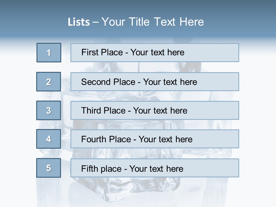 Nobody Transparent Ice PowerPoint Template