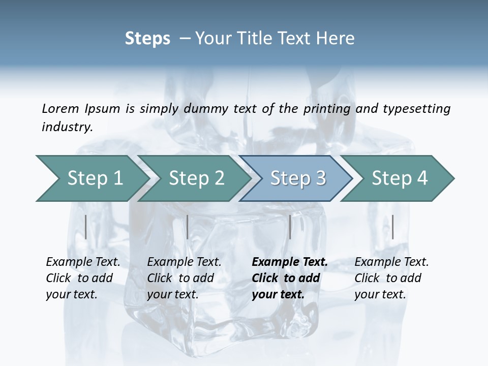 Nobody Transparent Ice PowerPoint Template