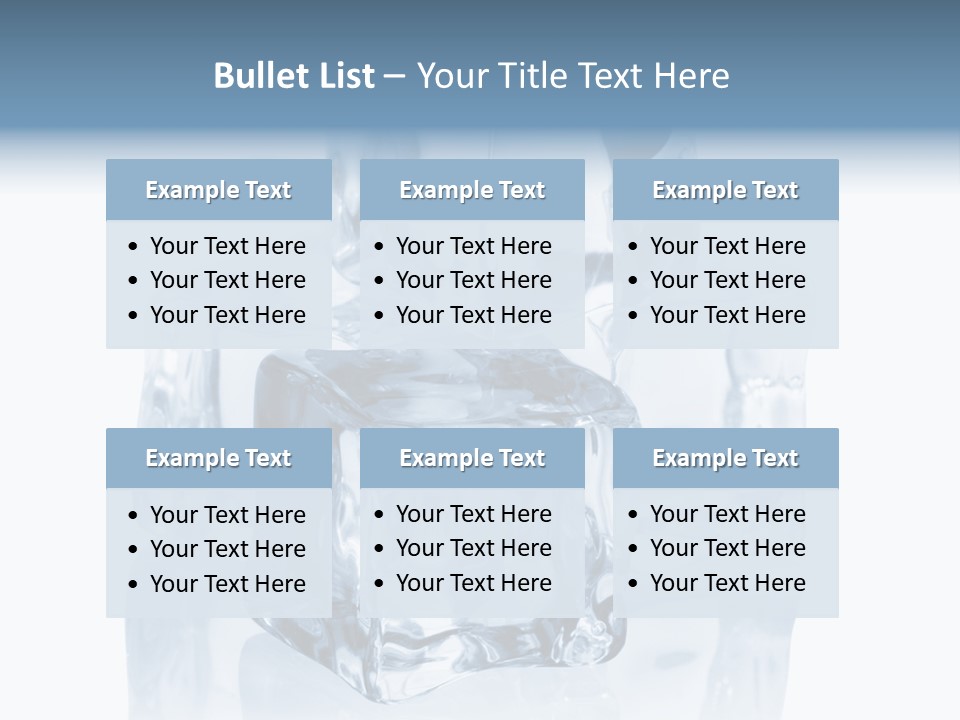 Nobody Transparent Ice PowerPoint Template