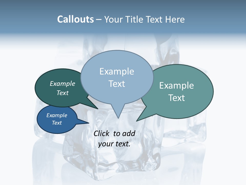 Nobody Transparent Ice PowerPoint Template
