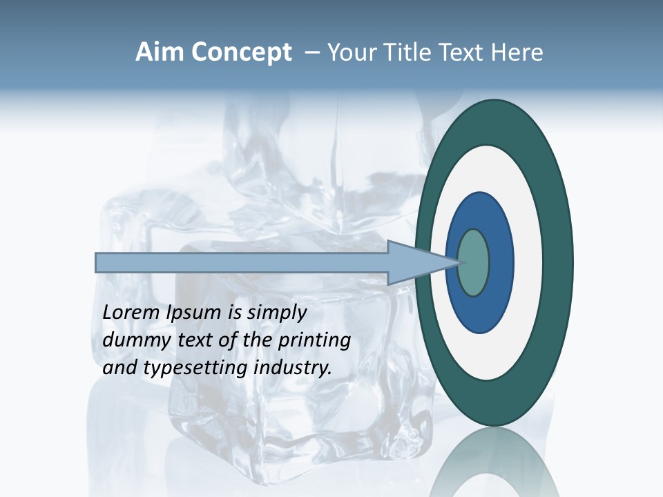 Nobody Transparent Ice PowerPoint Template