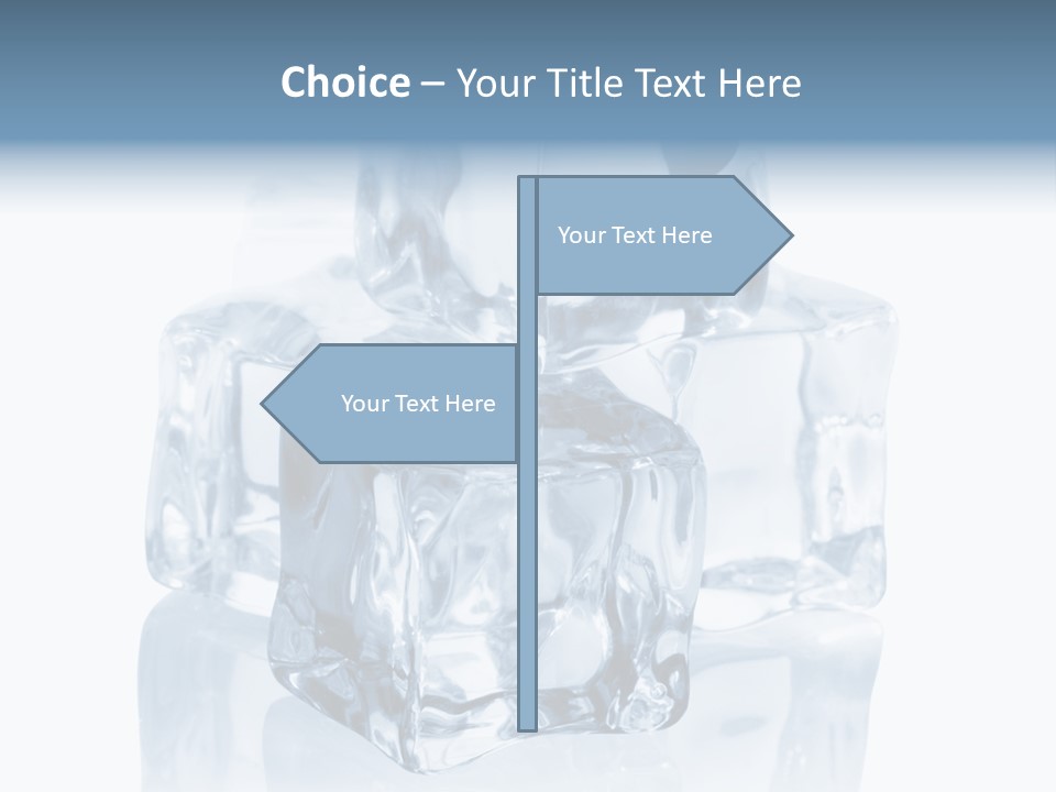 Nobody Transparent Ice PowerPoint Template