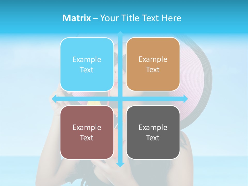 Sea Young Sunbath PowerPoint Template