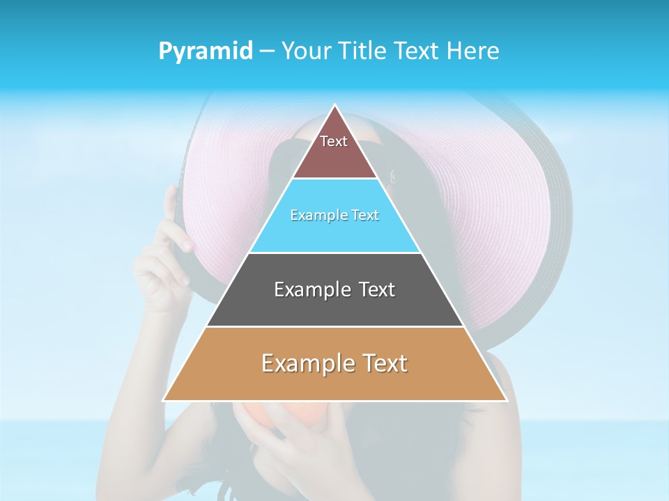 Sea Young Sunbath PowerPoint Template