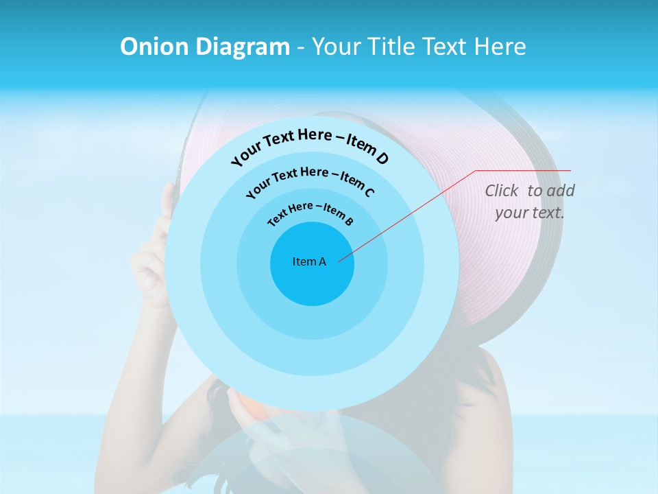 Sea Young Sunbath PowerPoint Template