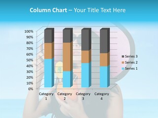 Sea Young Sunbath PowerPoint Template