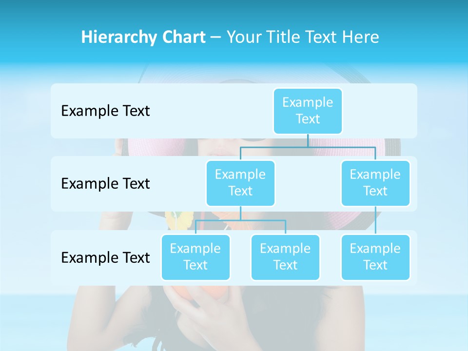 Sea Young Sunbath PowerPoint Template