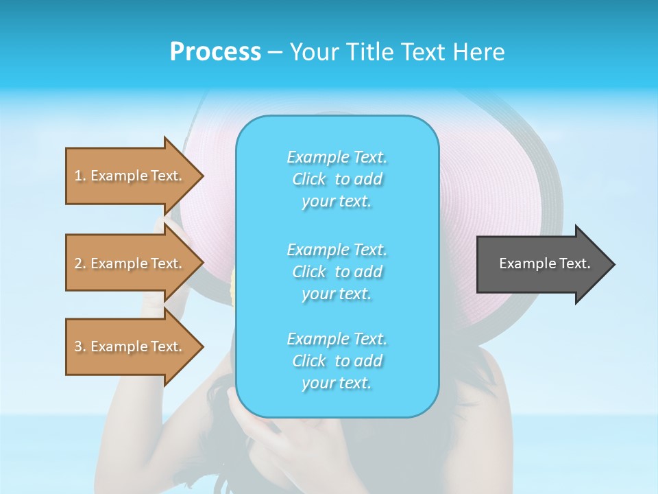 Sea Young Sunbath PowerPoint Template
