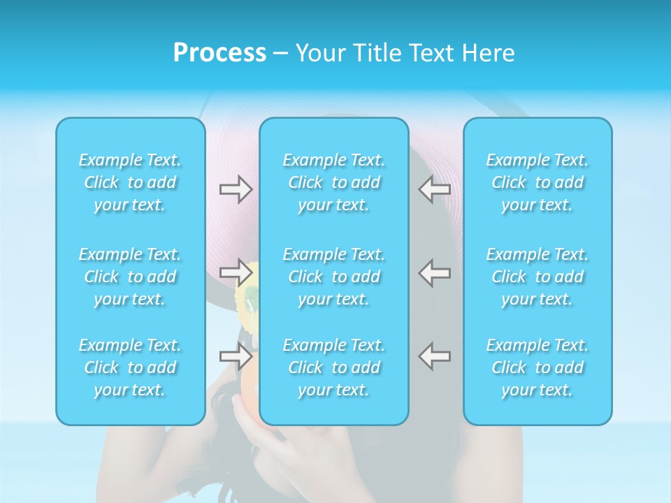 Sea Young Sunbath PowerPoint Template