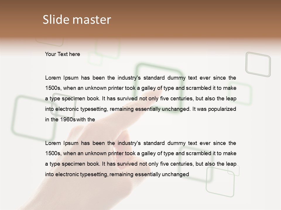 Navigation Innovative Fingerprint PowerPoint Template