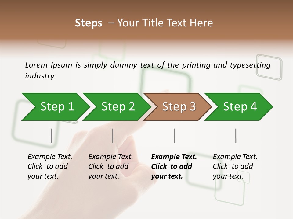Navigation Innovative Fingerprint PowerPoint Template
