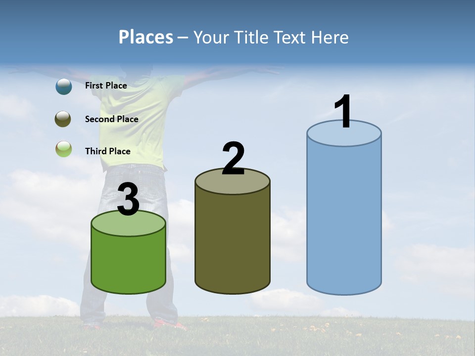 Freetime Raised Boy PowerPoint Template