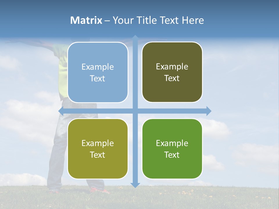 Freetime Raised Boy PowerPoint Template