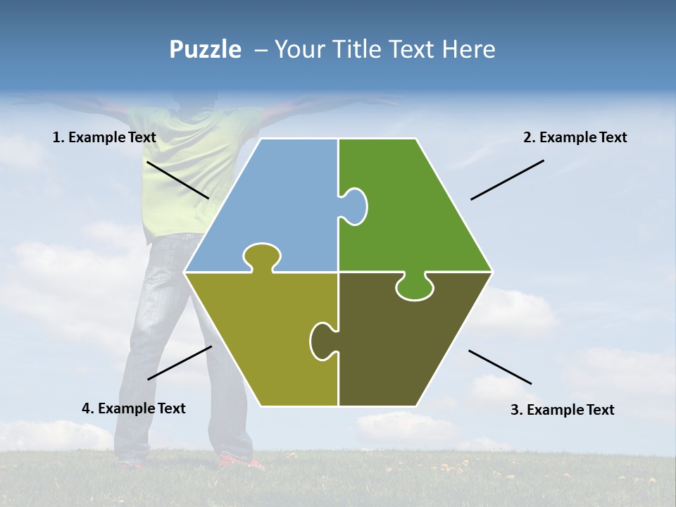 Freetime Raised Boy PowerPoint Template