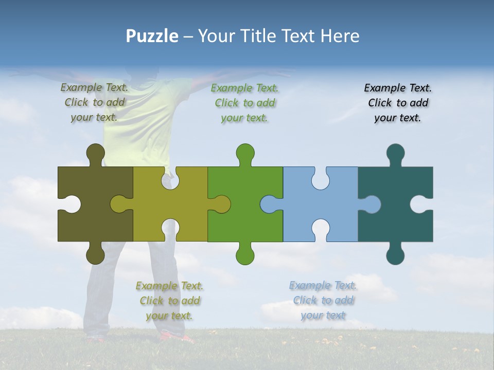 Freetime Raised Boy PowerPoint Template