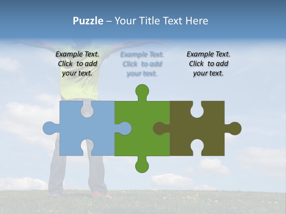 Freetime Raised Boy PowerPoint Template