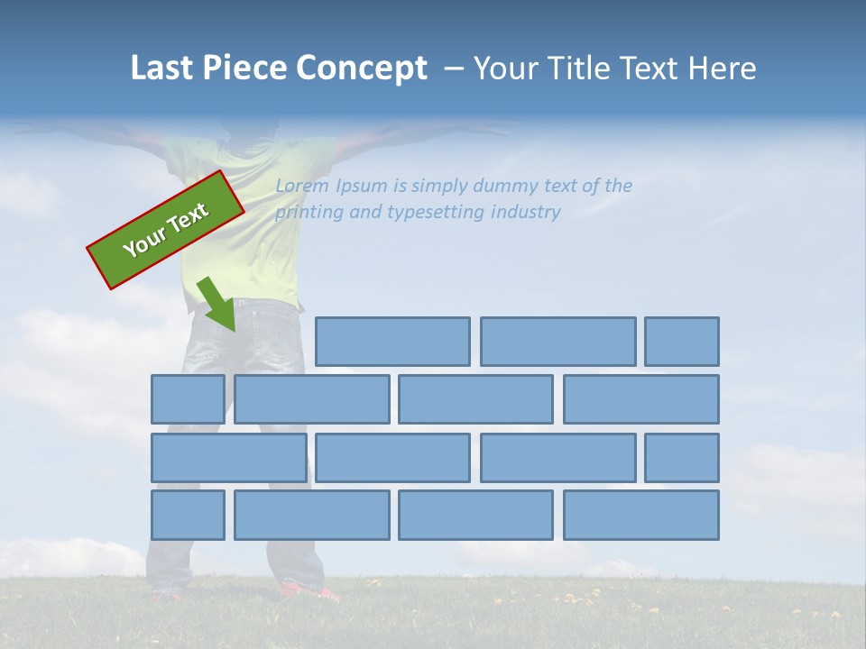 Freetime Raised Boy PowerPoint Template