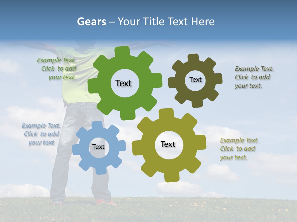 Freetime Raised Boy PowerPoint Template