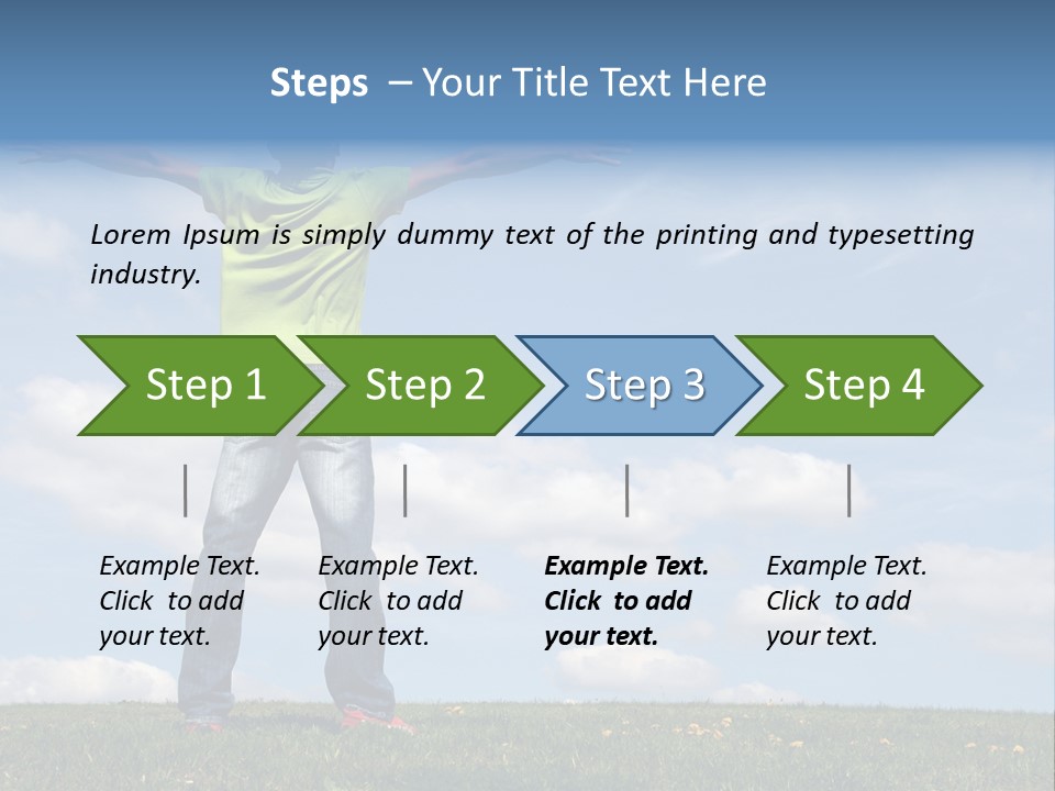 Freetime Raised Boy PowerPoint Template