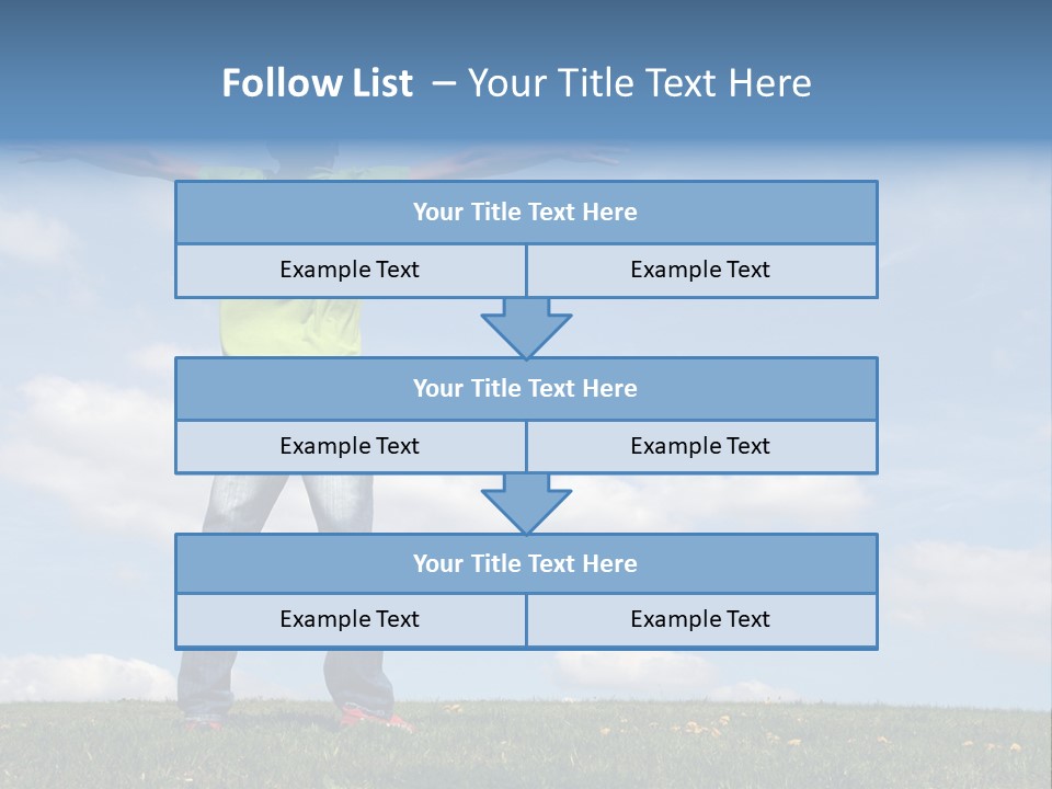 Freetime Raised Boy PowerPoint Template