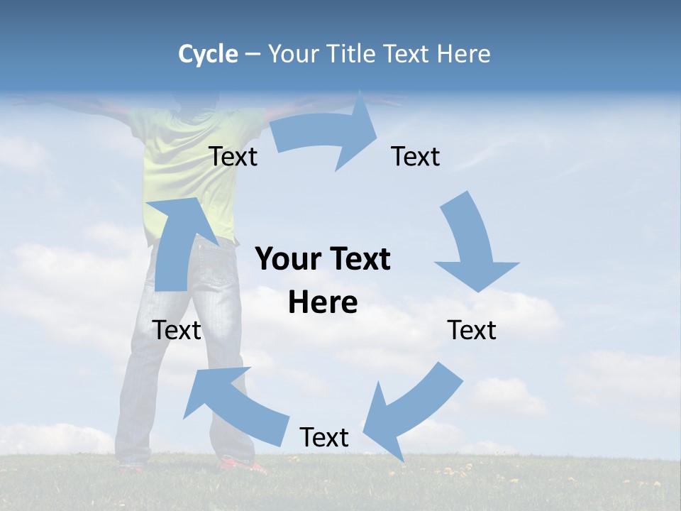 Freetime Raised Boy PowerPoint Template