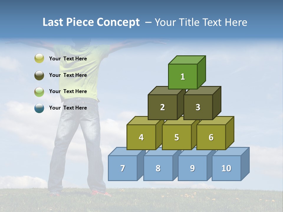 Freetime Raised Boy PowerPoint Template