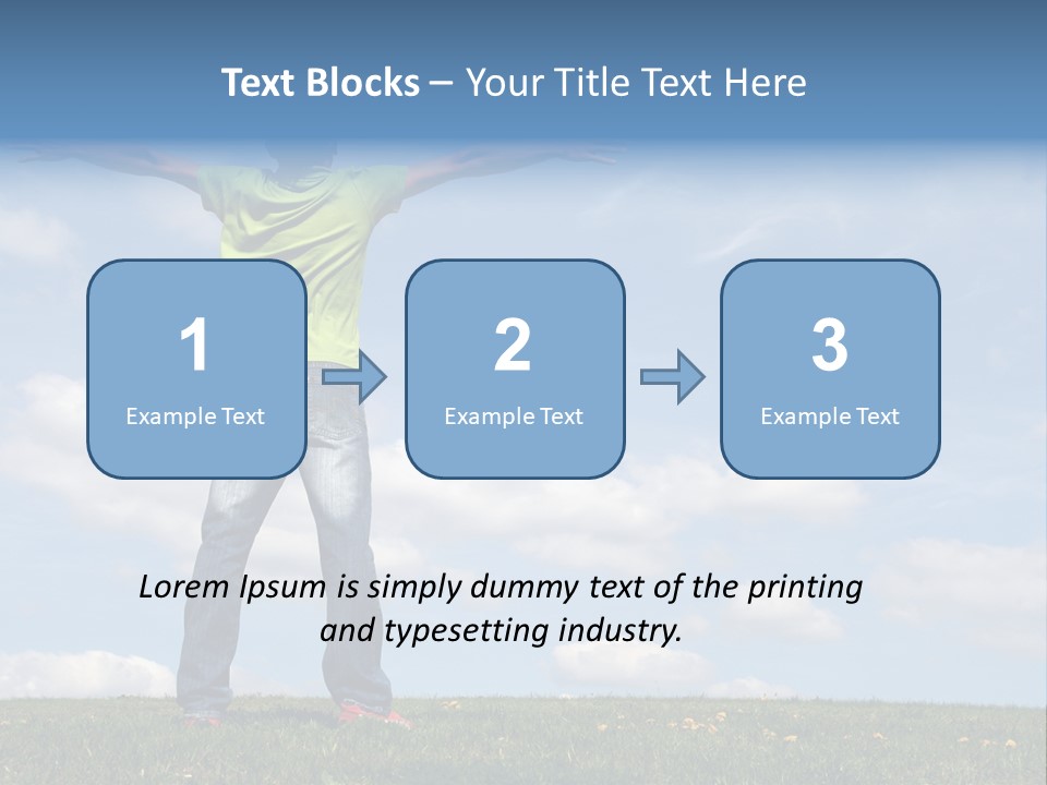 Freetime Raised Boy PowerPoint Template