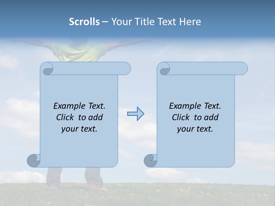 Freetime Raised Boy PowerPoint Template