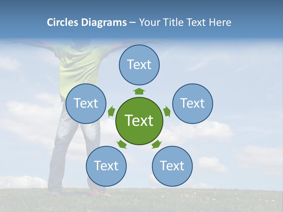 Freetime Raised Boy PowerPoint Template