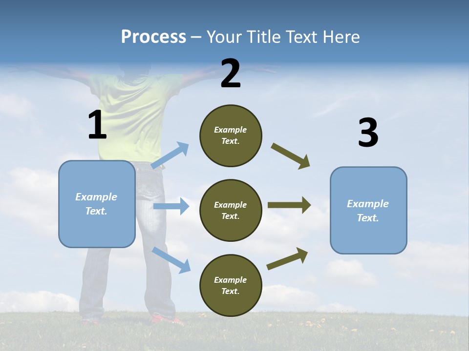 Freetime Raised Boy PowerPoint Template