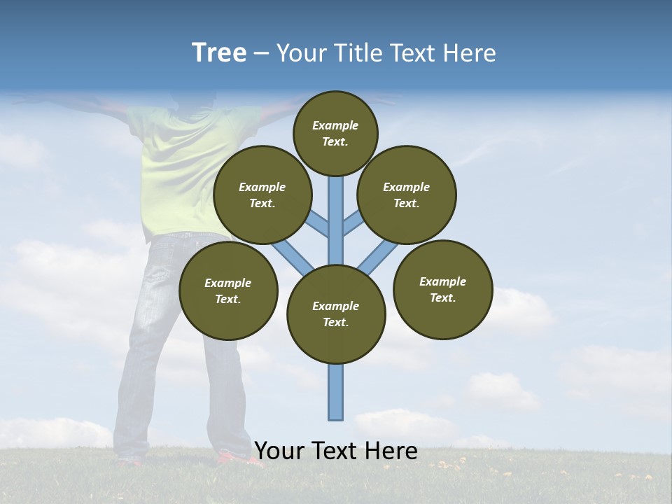 Freetime Raised Boy PowerPoint Template