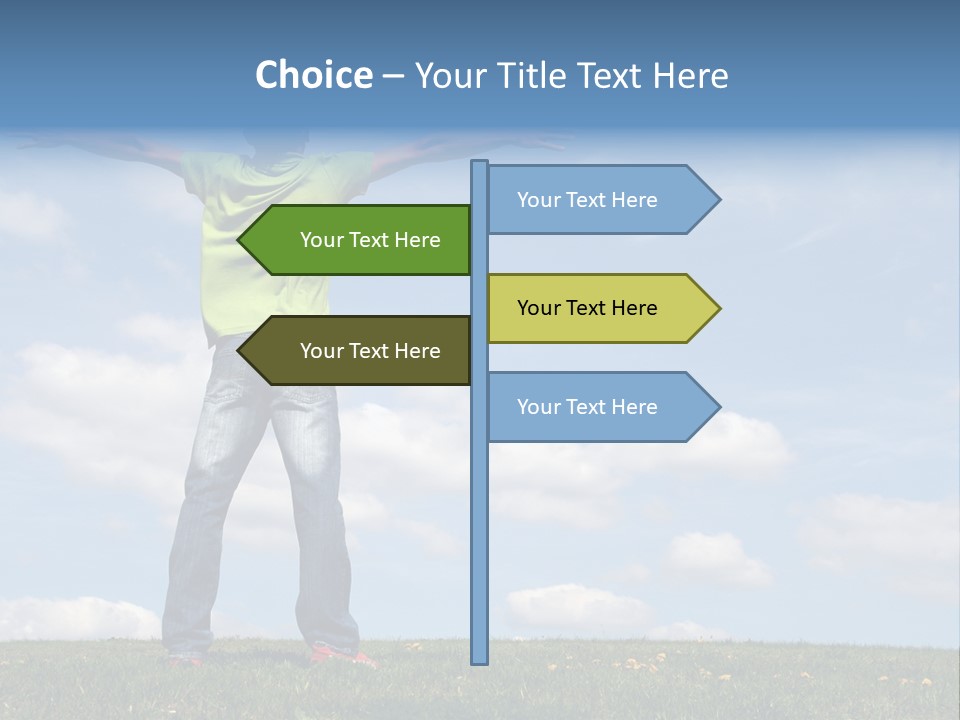 Freetime Raised Boy PowerPoint Template