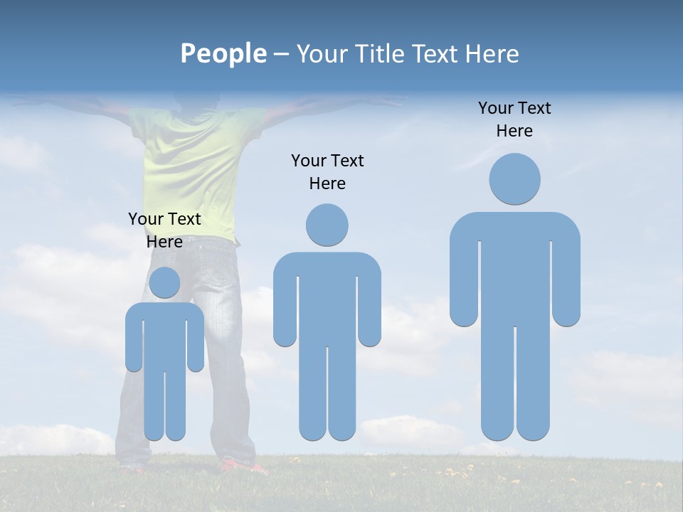 Freetime Raised Boy PowerPoint Template