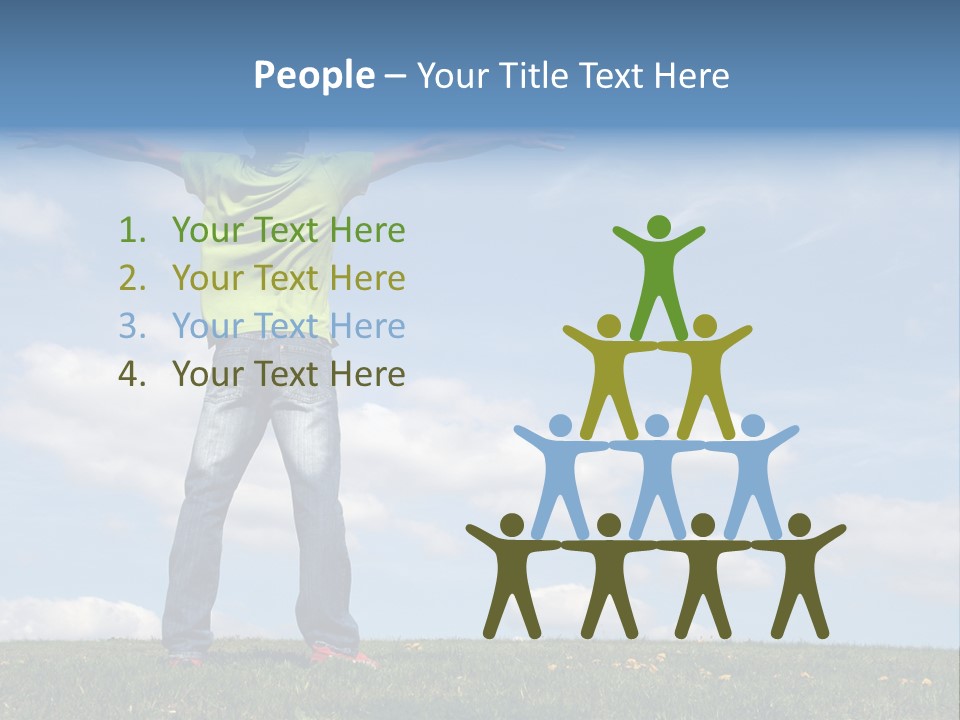 Freetime Raised Boy PowerPoint Template