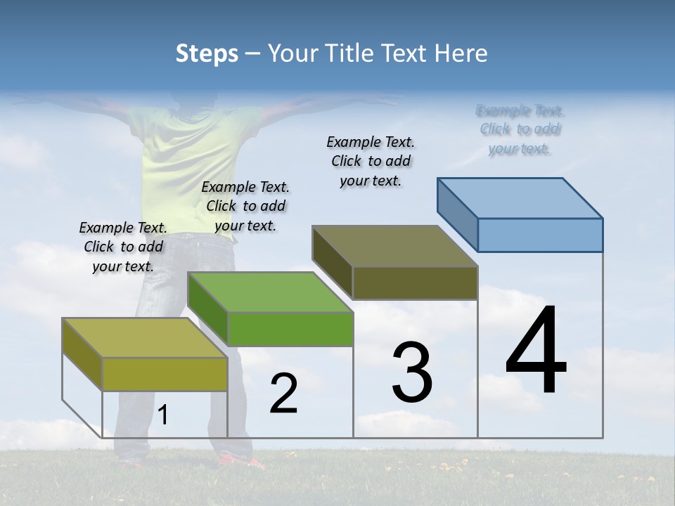 Freetime Raised Boy PowerPoint Template