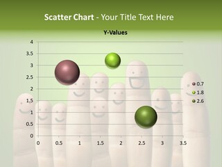 Finger Male Green PowerPoint Template